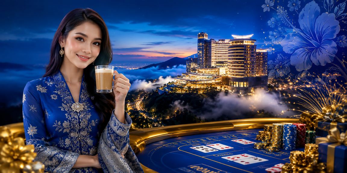 Pengguna Malaysia menikmati permainan kasino baccarat dalam talian dengan suasana mewah