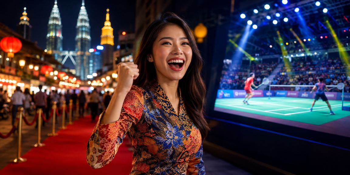 Pengguna Malaysia menikmati pertaruhan sukan maya di Kuala Lumpur dengan antara muka moden